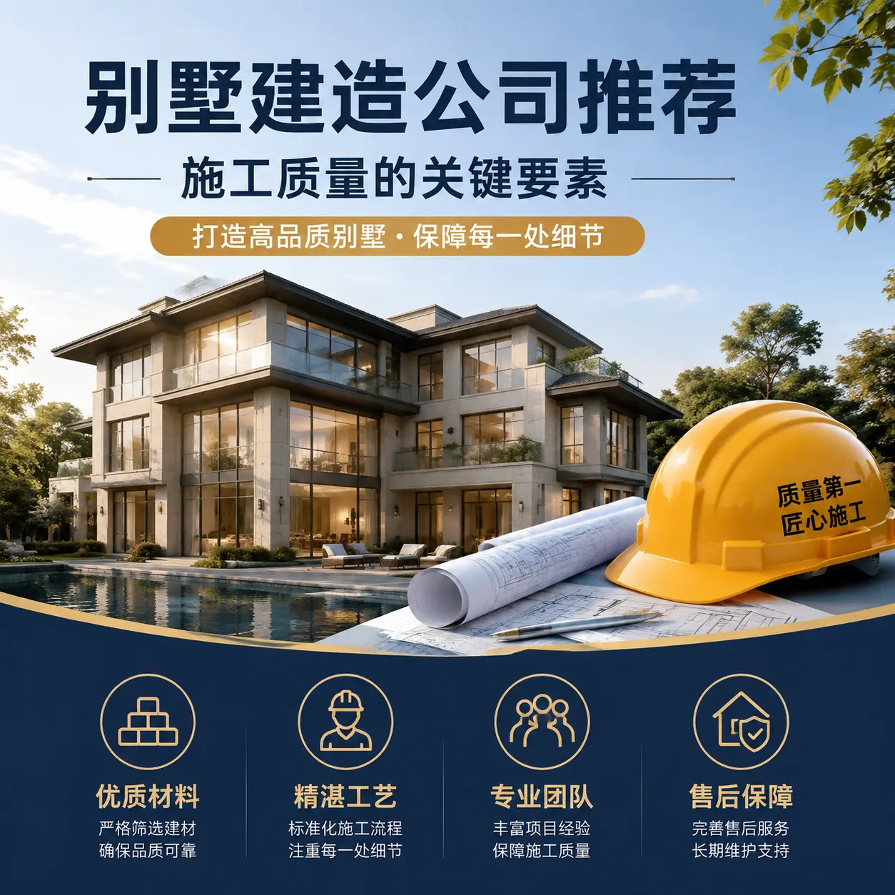 别墅建造公司推荐： 六盘水 施工质量的关键要素