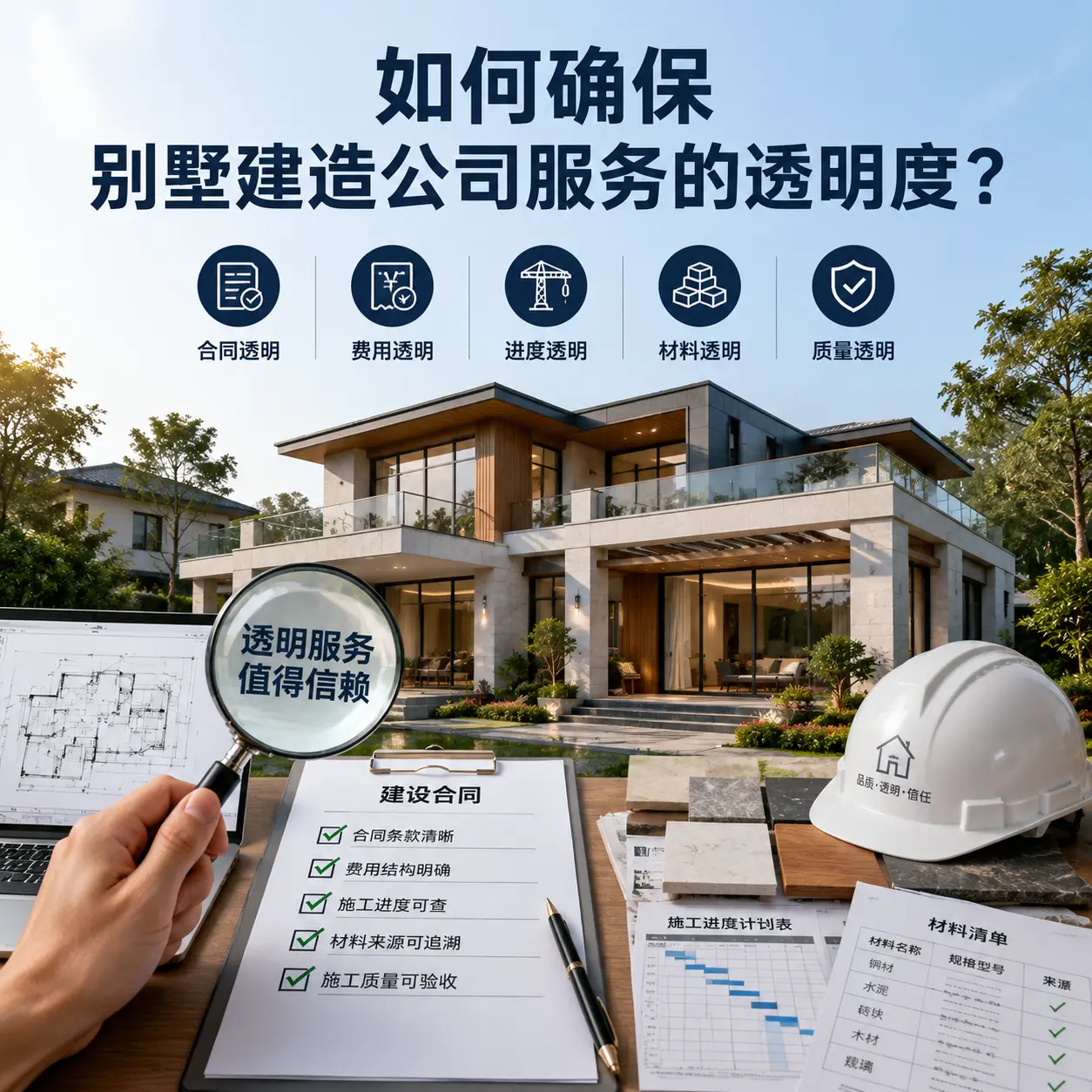 在 六盘水 如何确保别墅建造公司服务的透明度？