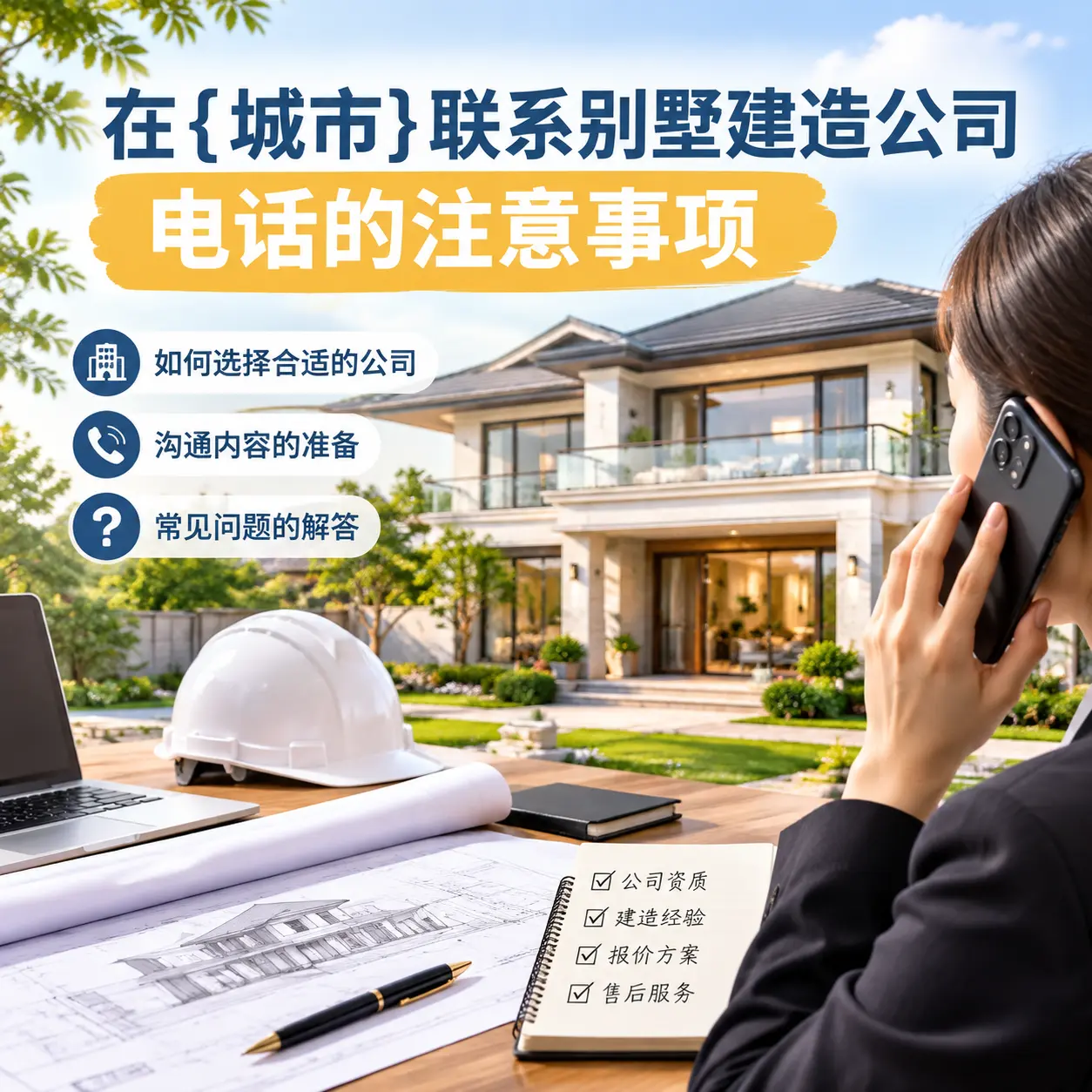 在六盘水联系别墅建造公司电话的注意事项