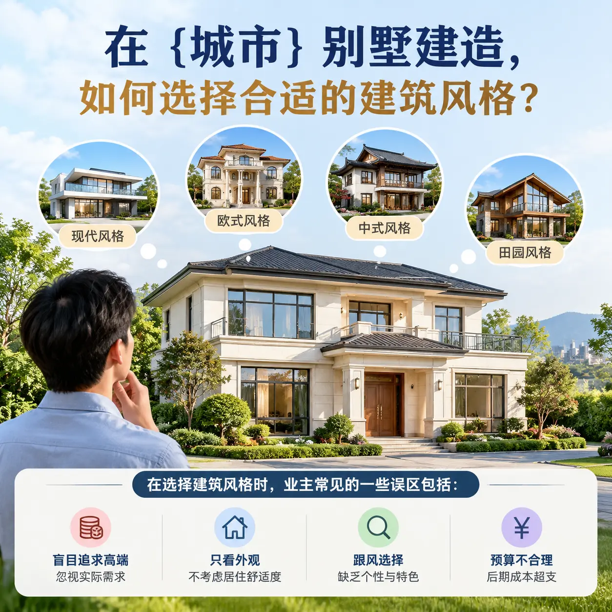 在 六盘水 别墅建造,如何选择合适的建筑风格?